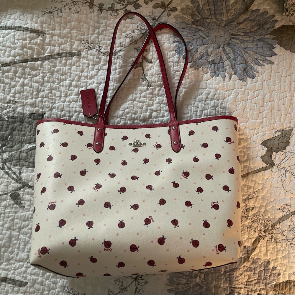 COACH Ladybug tote without tags